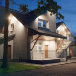 Apartamenty REJS Jezioro Białe - Widok od ogrodu